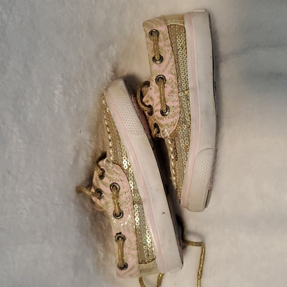 Sperry Toddler Sequin Boat Shoes - Picture 7 of 11